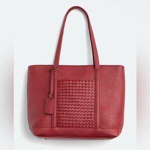 Malibu Sky Burgundy Tote Bag